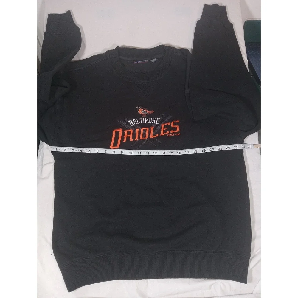Vintage Black Baltimore Orioles Sweatshirt  Crable Sportswear - MLB - Large 1998